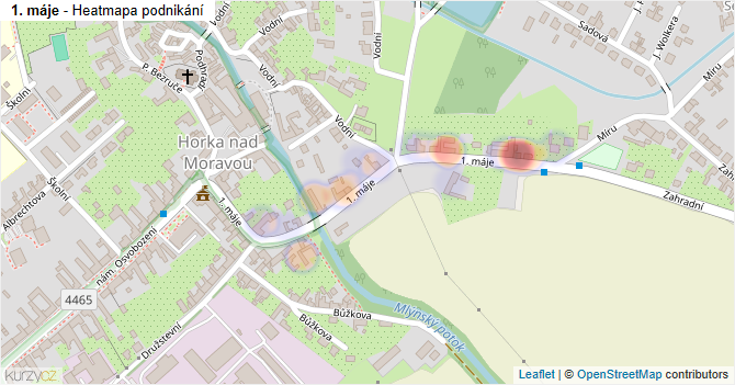1. máje - mapa podnikání
