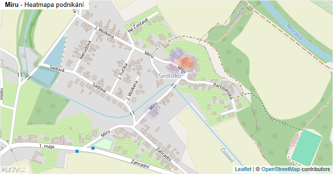 Míru - mapa podnikání