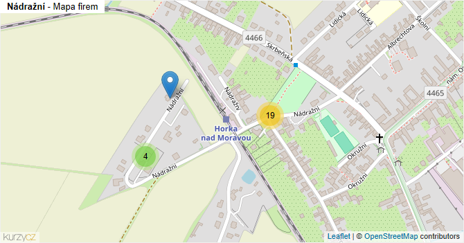 Nádražní - mapa firem
