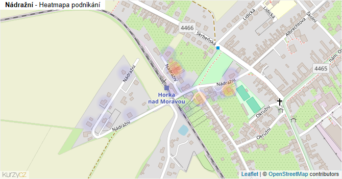 Nádražní - mapa podnikání