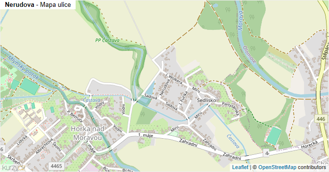 Nerudova - mapa ulice