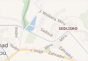 Sadová v obci Horka nad Moravou - mapa ulice