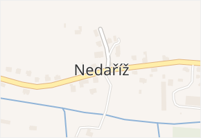 Nedaříž v obci Horka u Staré Paky - mapa části obce