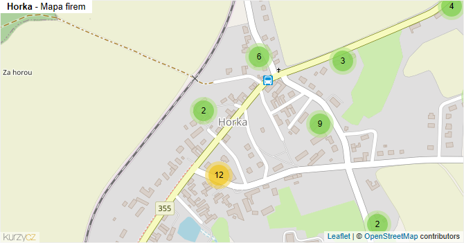 Horka - mapa firem
