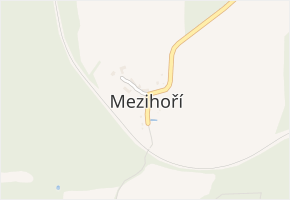 Mezihoří v obci Horka - mapa části obce
