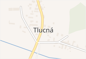 Tlucná v obci Horní Bělá - mapa části obce