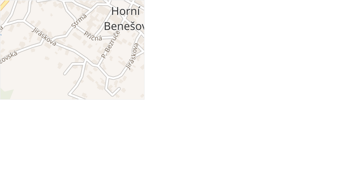 Jiráskova v obci Horní Benešov - mapa ulice