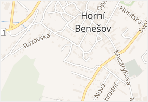 Smetanova v obci Horní Benešov - mapa ulice