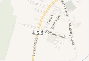 Sokolovská v obci Horní Benešov - mapa ulice