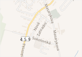 Zahradní v obci Horní Benešov - mapa ulice
