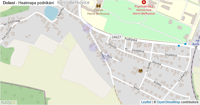 Dolení - mapa podnikání