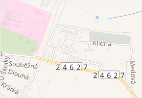 Družstevní v obci Horní Beřkovice - mapa ulice