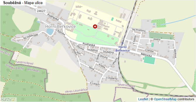 Souběžná - mapa ulice