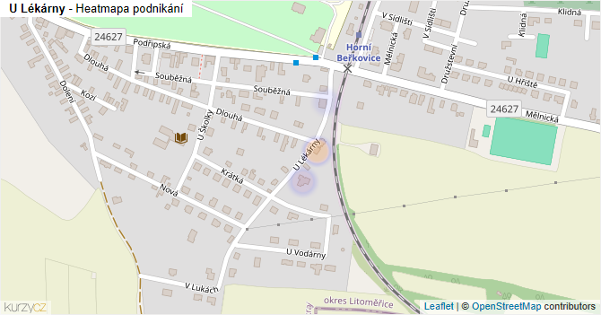 U Lékárny - mapa podnikání