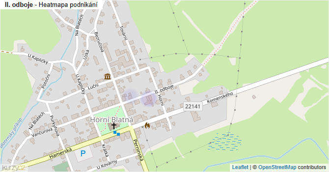II. odboje - mapa podnikání