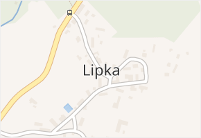 Lipka v obci Horní Bradlo - mapa části obce