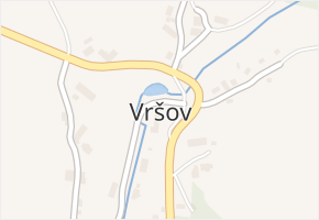 Vršov v obci Horní Bradlo - mapa části obce