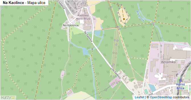 Na Kaolince - mapa ulice