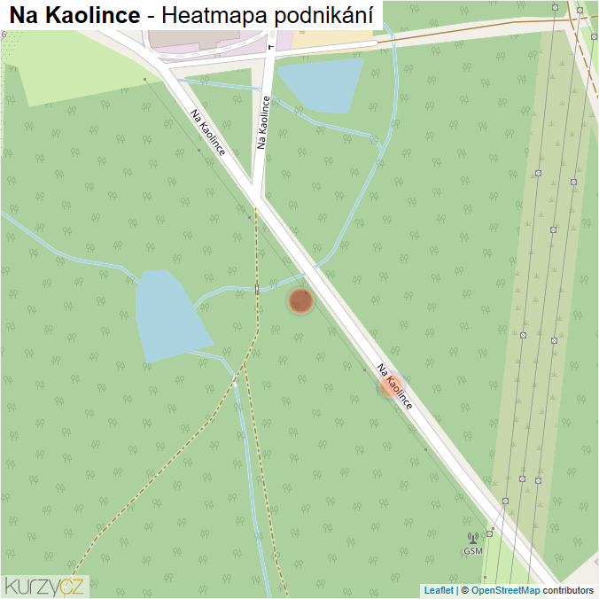 Mapa Na Kaolince - Firmy v ulici.