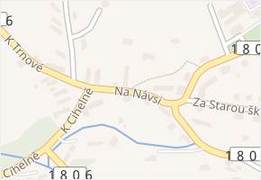Na Návsi v obci Horní Bříza - mapa ulice