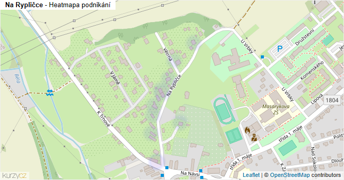 Na Rypličce - mapa podnikání
