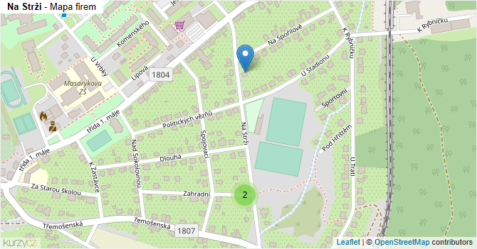 Na Strži - mapa firem