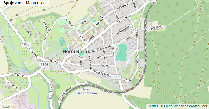 Spojovací - mapa ulice