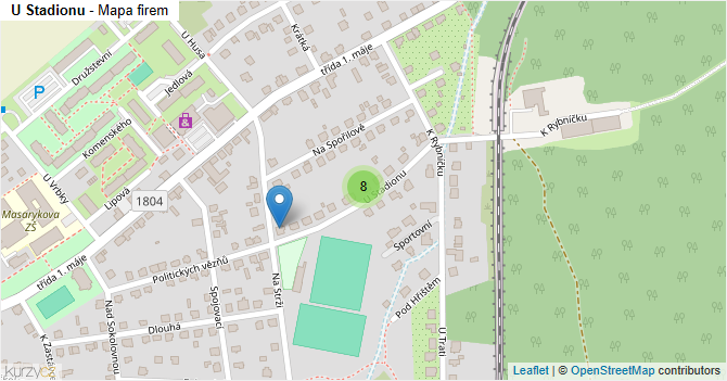 U Stadionu - mapa firem