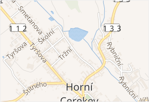 Na Sádkách v obci Horní Cerekev - mapa ulice