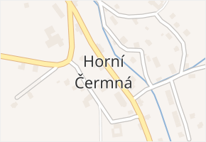 Horní Čermná v obci Horní Čermná - mapa části obce