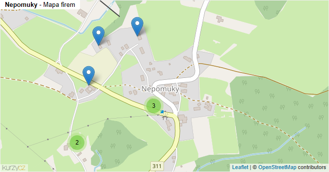 Nepomuky - mapa firem