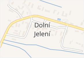 Dolní Jelení v obci Horní Jelení - mapa části obce