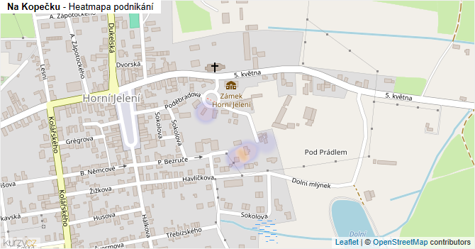 Na Kopečku - mapa podnikání