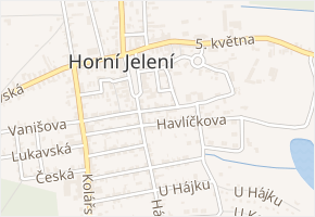 P. Bezruče v obci Horní Jelení - mapa ulice