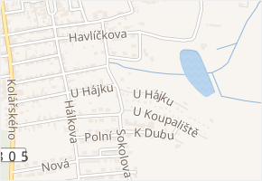 U Hájku v obci Horní Jelení - mapa ulice