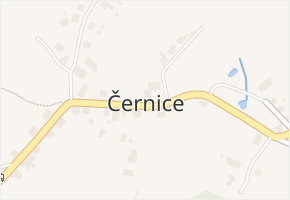 Černice v obci Horní Jiřetín - mapa části obce