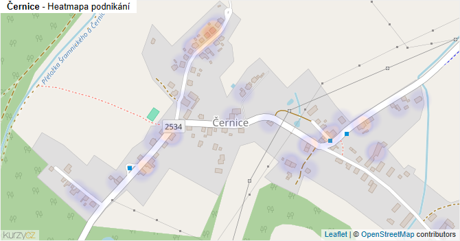 Černice - mapa podnikání