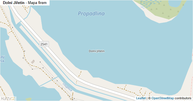 Dolní Jiřetín - mapa firem