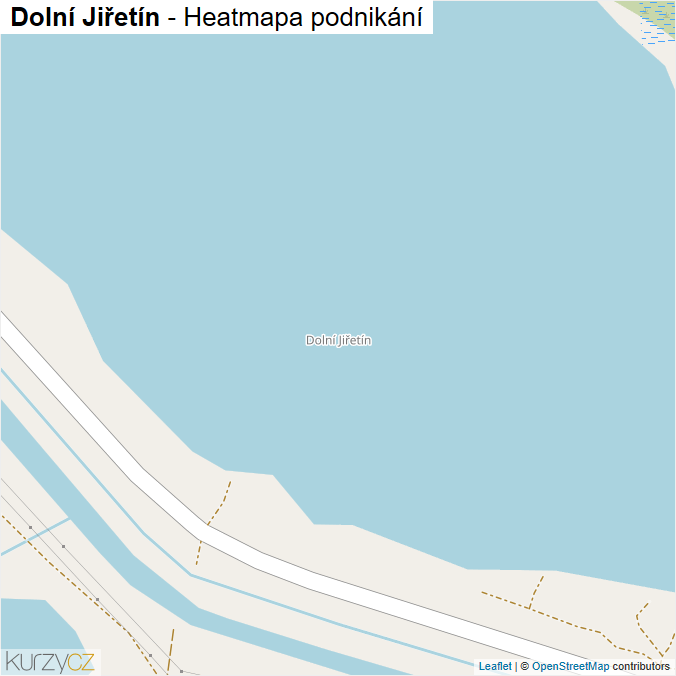 Mapa Dolní Jiřetín - Firmy v části obce.