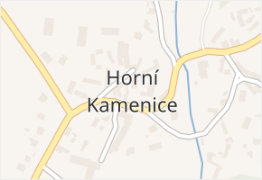 Horní Kamenice v obci Horní Kamenice - mapa části obce