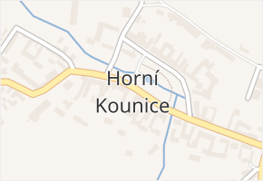 Horní Kounice v obci Horní Kounice - mapa části obce