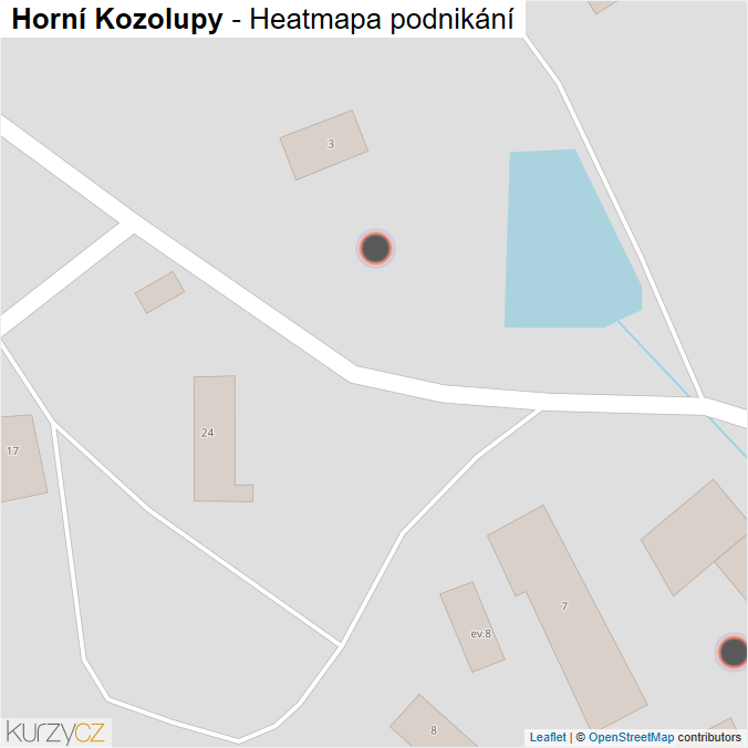 Mapa Horní Kozolupy - Firmy v obci.