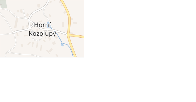Horní Kozolupy v obci Horní Kozolupy - mapa části obce