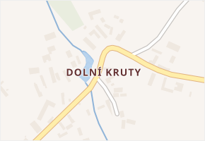 Dolní Kruty v obci Horní Kruty - mapa části obce