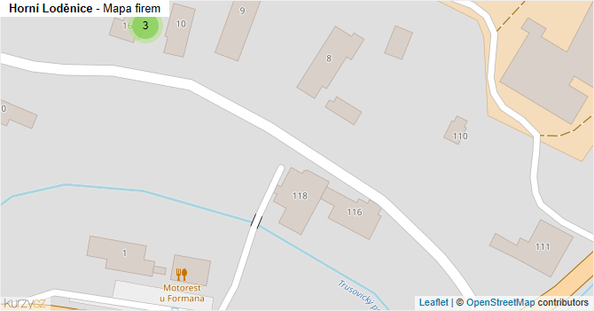 Horní Loděnice - mapa firem