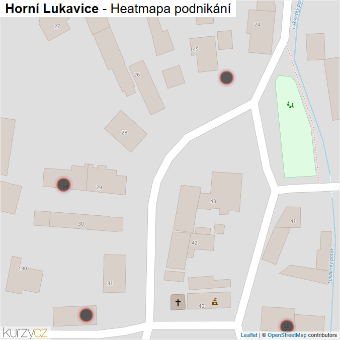 Mapa Horní Lukavice - Firmy v obci.