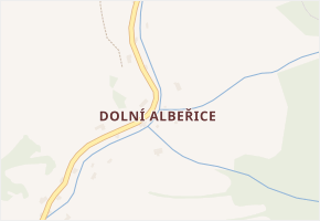 Dolní Albeřice v obci Horní Maršov - mapa části obce