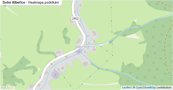 Dolní Albeřice - mapa podnikání