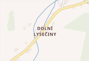 Dolní Lysečiny v obci Horní Maršov - mapa části obce