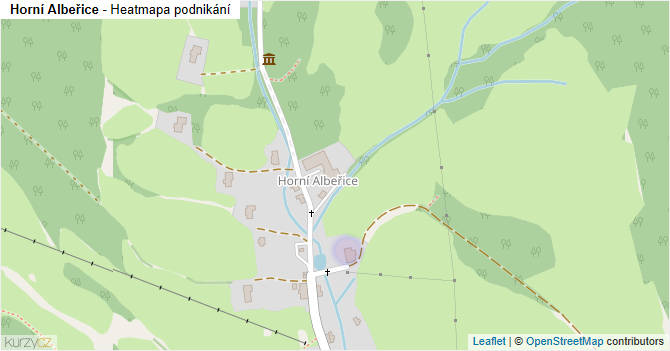 Horní Albeřice - mapa podnikání
